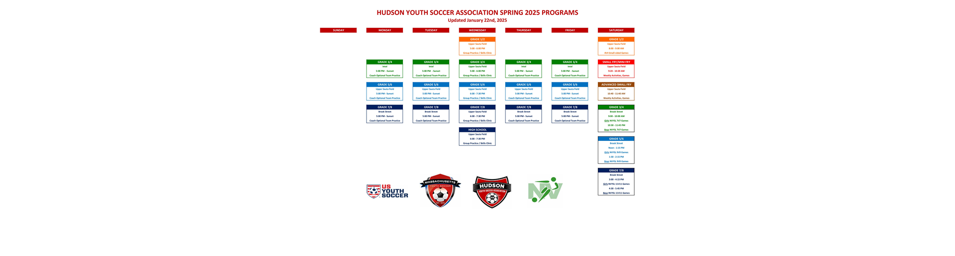 Spring 2025 Season Kicks Off 4/12/25!
